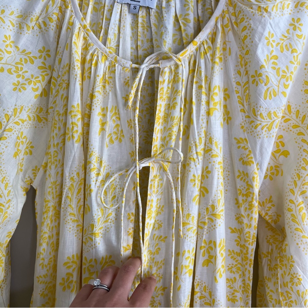 Monsoon and Beyond Handmade Gabriella Goan Summer Maxi Dress Women's Small - Picture 6 of 9